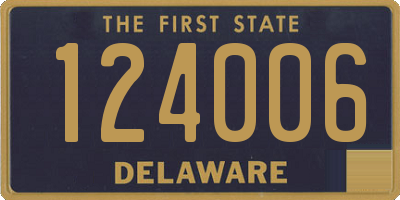 DE license plate 124006