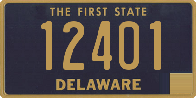 DE license plate 12401