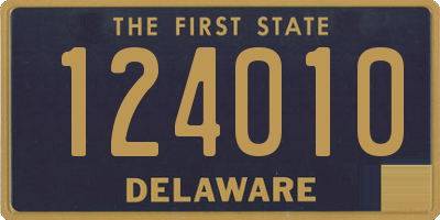 DE license plate 124010