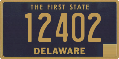 DE license plate 12402