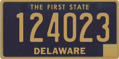 DE license plate 124023