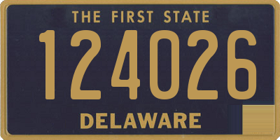 DE license plate 124026