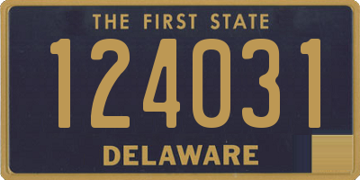 DE license plate 124031