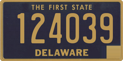 DE license plate 124039