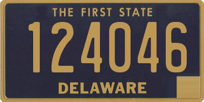 DE license plate 124046