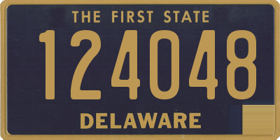 DE license plate 124048