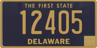 DE license plate 12405