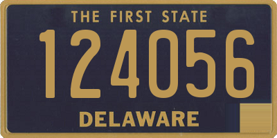 DE license plate 124056