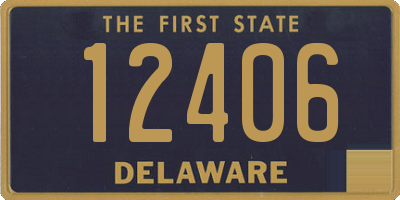 DE license plate 12406