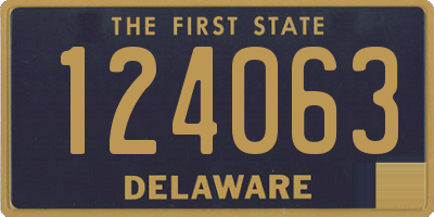 DE license plate 124063