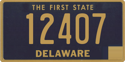 DE license plate 12407