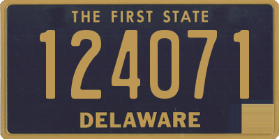 DE license plate 124071