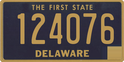 DE license plate 124076