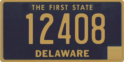 DE license plate 12408