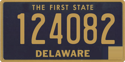 DE license plate 124082