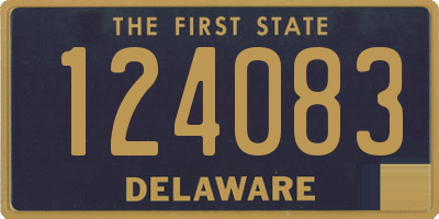 DE license plate 124083