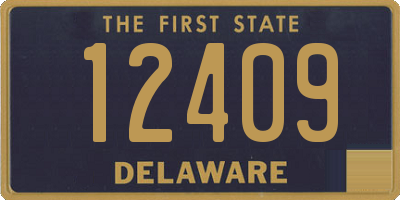 DE license plate 12409