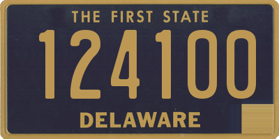 DE license plate 124100