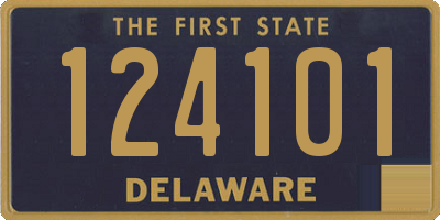 DE license plate 124101