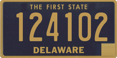 DE license plate 124102