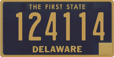 DE license plate 124114