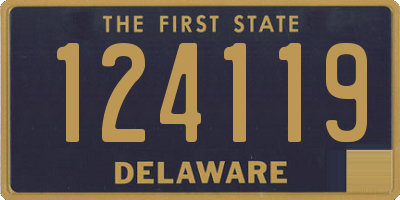 DE license plate 124119