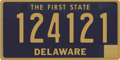 DE license plate 124121