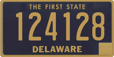 DE license plate 124128