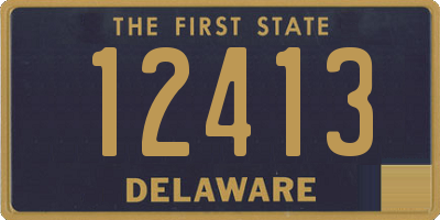 DE license plate 12413