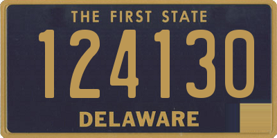 DE license plate 124130