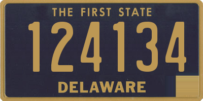 DE license plate 124134