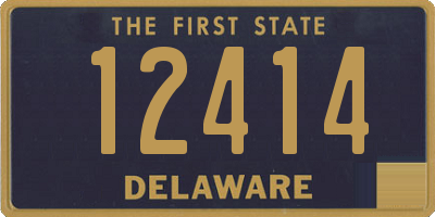 DE license plate 12414