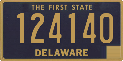 DE license plate 124140