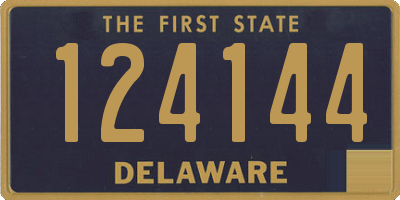 DE license plate 124144