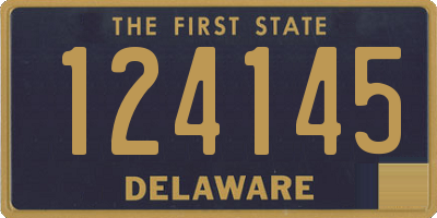 DE license plate 124145