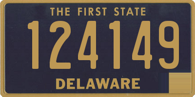 DE license plate 124149