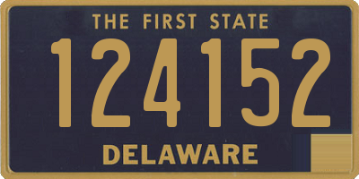 DE license plate 124152