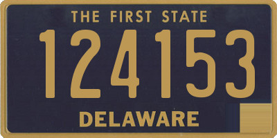 DE license plate 124153