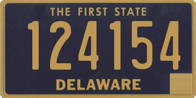 DE license plate 124154