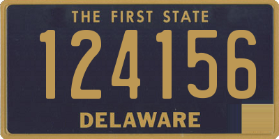 DE license plate 124156