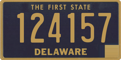 DE license plate 124157