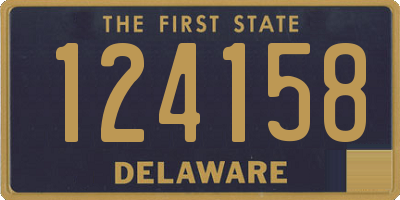 DE license plate 124158