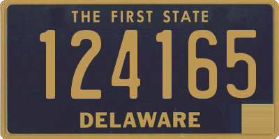 DE license plate 124165