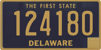 DE license plate 124180