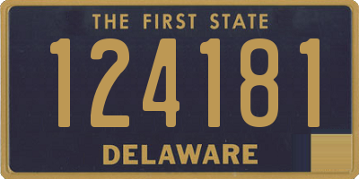 DE license plate 124181