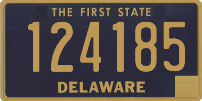 DE license plate 124185