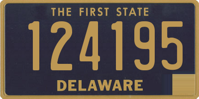 DE license plate 124195