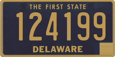 DE license plate 124199