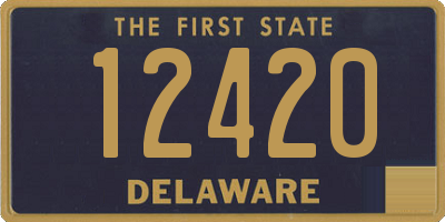 DE license plate 12420