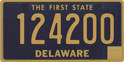 DE license plate 124200